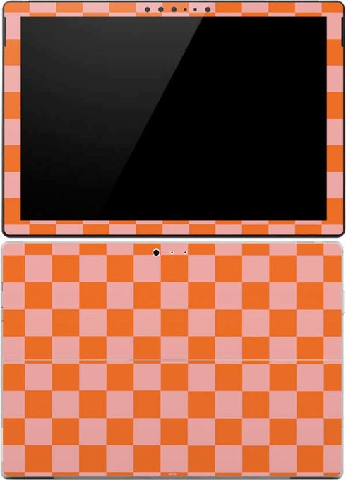 Orange Checkered Surface Pro (2017) Skin